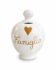 Salvadanaio Ceramica Bianca “Famiglia”